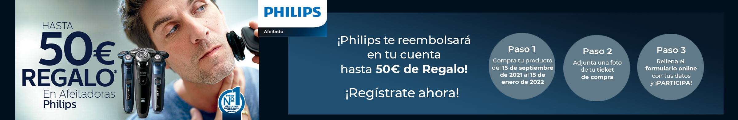 Philips Cashback de hasta 50€