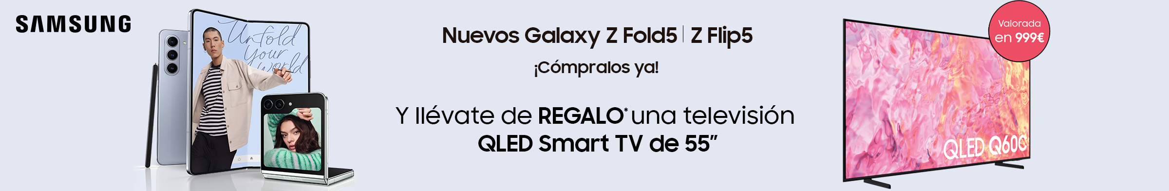Compra ahora tu Samsung Galaxy Z Fold5 y Z Flip5y llévate una TV de Regalo